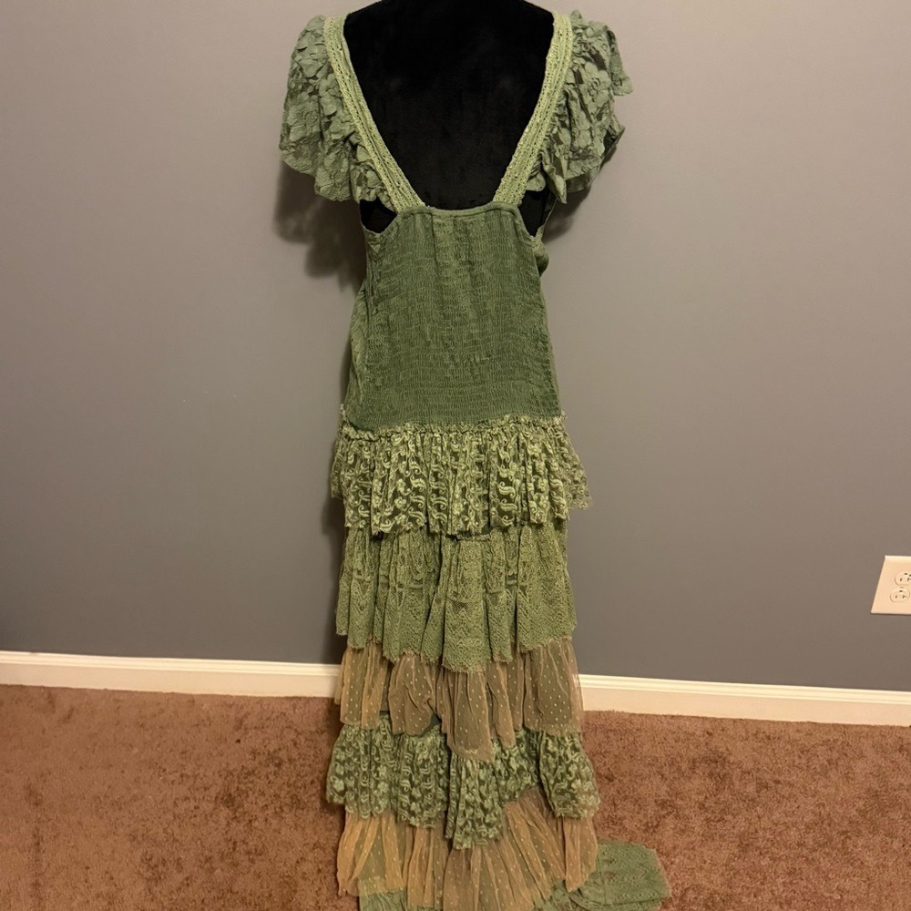 Blanco De Ibiza Fairy Elven Boho Grunge Lace Renfaire Festival Cottagecore - Picture 7 of 10